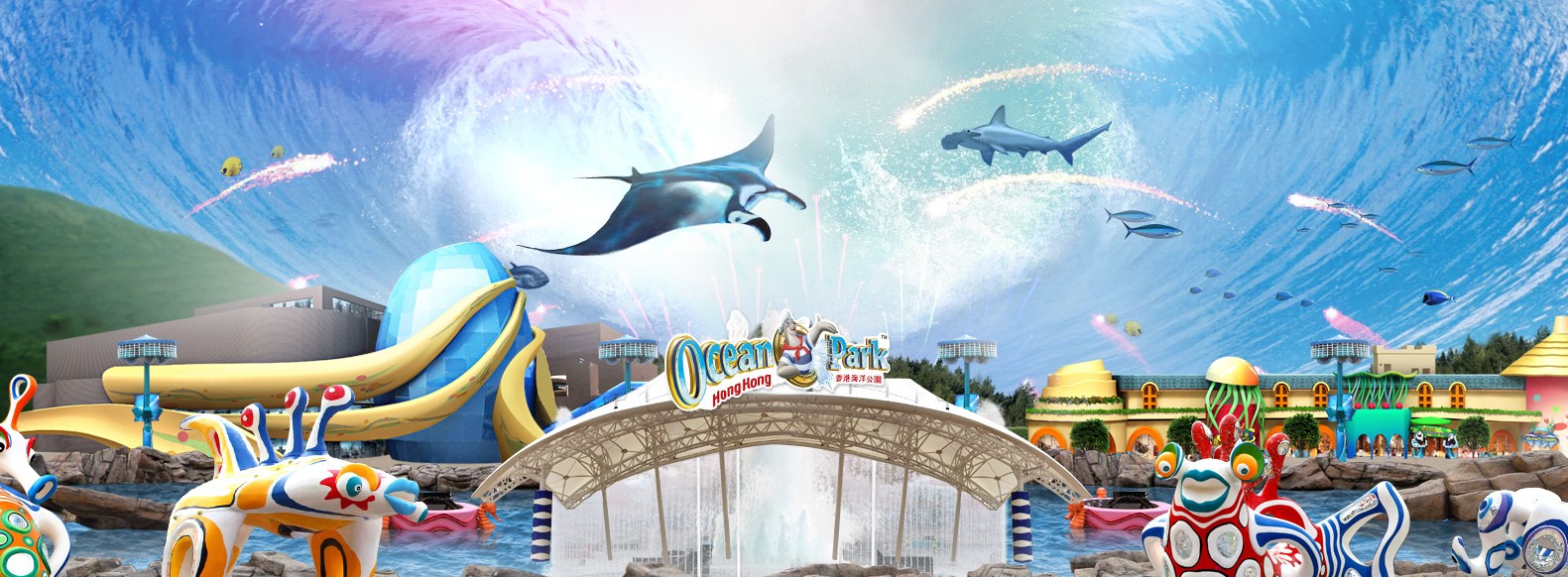 香港で大人気のテーマパーク「オーシャンパーク（香港海洋公園）」特集！遊園地×水族館×動物園の魅力
