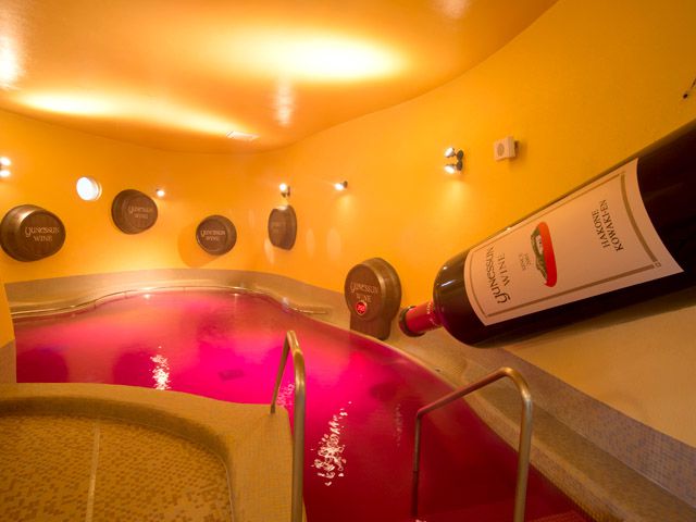 箱根小涌ユネッサンのワインや日本酒に浸かれるお風呂が超人気！