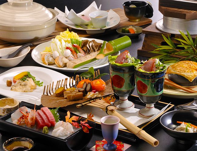 山の幸海の幸、グルメなディナーは伊豆高原のホテルにあり！