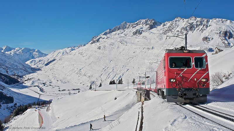 スイス旅行で人気の氷河急行Glacier Express！世界最遅の列車旅！
