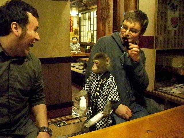 かわいい猿がおもてなし！？栃木の有名店「居酒屋かやぶき」
