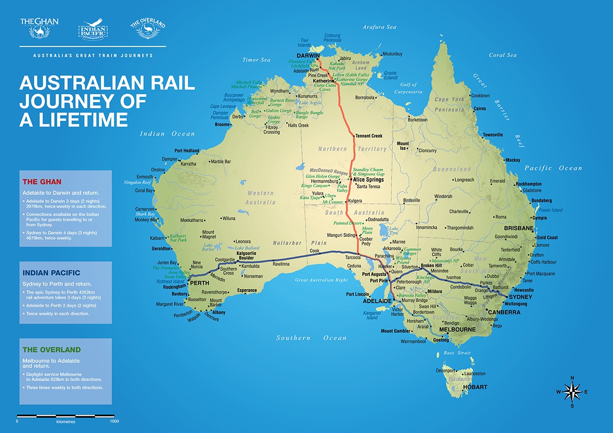 1度は乗ってみたい！オーストラリアの豪華長距離列車の旅
