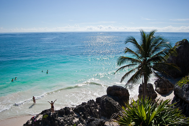 【要修正】【途中放置】美しいカリブ海を臨める唯一の遺跡！トゥルム遺跡