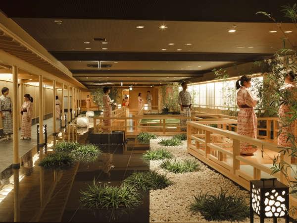 【鬼怒川温泉】きぬ川スパホテル三日月の全長100mの温泉大回廊がすごい！