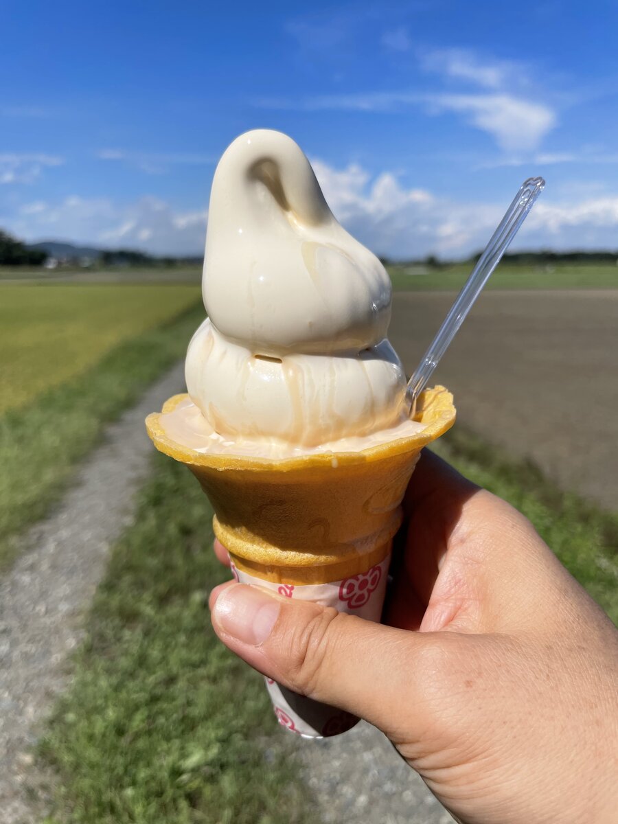 北海道夕張郡由仁町でわんことおすすめアイスクリーム！！